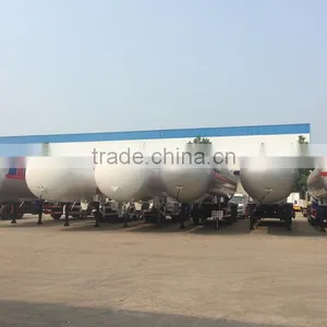 New Design Customized Factory Price 58.5m3 Tri-axle Lpg Trailer,3-axle Lpg Semi Trailer thumbnail-2
