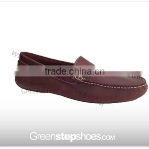 Men Genuine Leather Moccasin Loafer Shoe Brown thumbnail-1