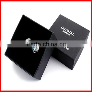 Customized Black Jewelry Paper Box With Velvet thumbnail-4