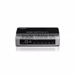 Hot-selling 5 Ports HDMI Switch | 4K x 2K HDMI 5x1 Powered Switch With IR Wireless Remote and Power Adapter thumbnail-3