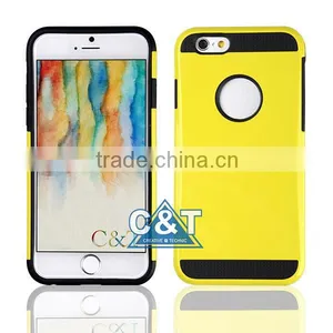 C&T 2 In 1 Dual Layer Hybrid TPU and Hard Case Cover For IPhone 6 Plus 5.5-inch thumbnail-2