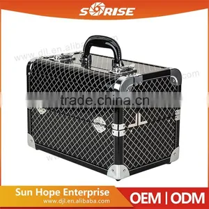 JL-676 Three Layers New Design Durable Professional Soft Side Makeup Case,Beauty Cosmetic Case,Cosmetic Display Case With Drawer thumbnail-2