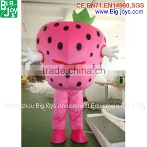 Cartoon Character Mascot Costume,pink Strawberries Mascot Costume thumbnail-1