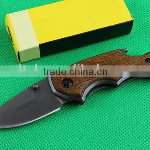 OEM Wood Handle Multi-function Pocket Knife thumbnail-1