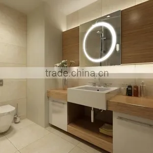 Square LED Surrounding Lighting Safety Backed Mirror thumbnail-1