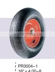 Qingdao Wholesale 10 Inch Pneumatic Wheel Barrow Solid Rubber Wheel thumbnail-1
