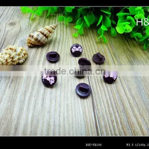 22L Laser Engraved Butterfly Pattern Resin Shank Button thumbnail-1