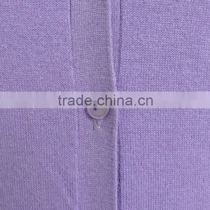 Lady's 100% Cotton Half Sleeve Knitted Cardigan Sweater thumbnail-3