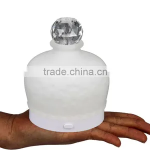 Newest Polystone USB/Battery-powered Fan Aromatherapy Diffuser,Mini Oil Diffuser,Portable Oil Dispenser W/7-color-change Light thumbnail-4