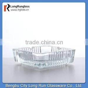 LongRun 2015 Recommend 525g Homeuse Fashion Square Glass Ashtray China Supply thumbnail-1