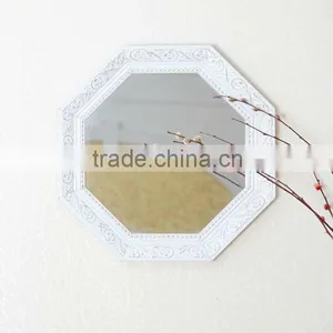 White Framed Wall Mirror Cheap Modern Dressing Table Mirrors thumbnail-1