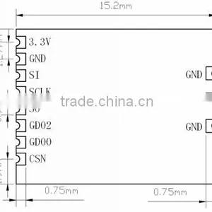 Cheap CC1101 Module 433.92mhz Wireless rf Receiver Module thumbnail-4