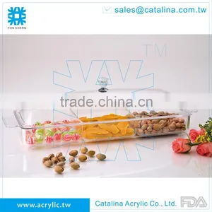 Functional Acrylic Plastic Salt Sugar Pepper Tray thumbnail-6