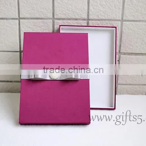 Decorative Wedding Invitation Card Box With Bowknot thumbnail-3