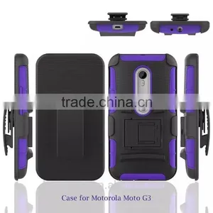Belt Chip Armed Phone Case Cover Back for Moto G3 thumbnail-1