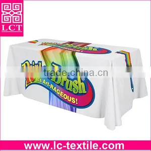 Supply 2015 the Highest Cost-effective 65%poly 35%cotton Twill Durable Table Throw With Custom Design Digital Printing(LCTR003) thumbnail-3