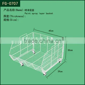Chrome Hanging Basket for Sale / Empty Shop Basket thumbnail-1