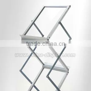 Z Shape Double Sided Acrylic Brochure Holder Stand With Deluxe Carrying Case thumbnail-2