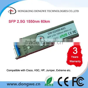 DS-SFP-2G-FC-ZW, SFP Module, 2.125G, 1550nm, 60km, LC, Optic Module/Transceiver, Compatible With Cisco, HP, H3C Etc thumbnail-1