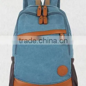 Custom Stock Girl Campus Backpack School Book Shoulder Bag Canvas Backbag thumbnail-1