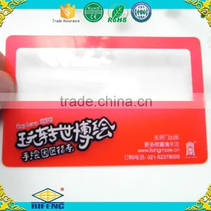 Factory OEM Colors PVC Material Plastic Credit Card Magnifier for Reading Fresnel Lens thumbnail-4