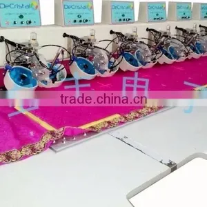 6 Heads Ultrosonic Automatic Rhinestone Setting Machine on T-shirt/cap thumbnail-2