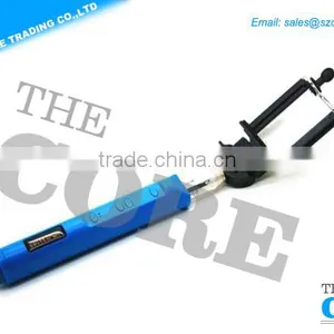 Blue Color Bluetooth Monopod Selfie Stick With Zoom Button/wireless Bluetooth Selfie Stick/cheap Selfie Stick thumbnail-1