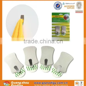 Adhesive Metal Small Wall Hooks/adhesive Hangers / Wall Mount Coat Hook thumbnail-1