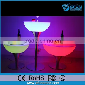 New Design Fantastic Led Light up Bar Table, Rgb Color Change Led Cocktail Tables thumbnail-1