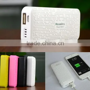Newly Released Universal 5600mAh Backup Battery Mosaic Power Bank For Cellphones, Tablets. Music Player thumbnail-1