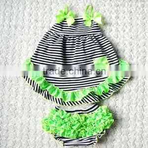 2016 Newborn Baby Gift Set Toddler Girl Ruffle Summer Outfits Cheerleading Outfits thumbnail-6