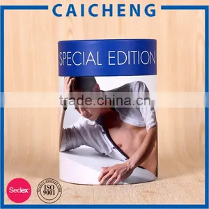 Custom Cylinder Cardboard T-shirt Packaging Box thumbnail-1