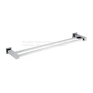 Stainless Steel Material Bathroom Double Towel Bar thumbnail-3