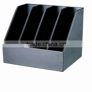2013 Hot Sale Foldalbe Rectangular Leather Paper Storage Box thumbnail-2
