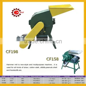 CF198 Electric Motor Driving Wood Paper Hammer Mill Rabbit Food Hammer Mill thumbnail-1