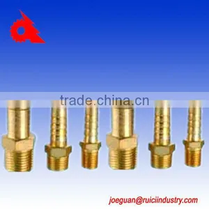 Cnc Machining Turning Brass Nipple Fittings thumbnail-1