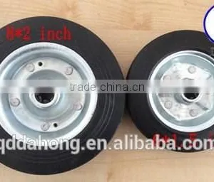 8*2inch,6*1.5inch Rubber Wheel With Ball Bearing thumbnail-1