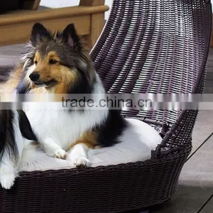 Newest Luxury Dog Pet Furniture Unique Resin Wicker Large Dog Beds thumbnail-2