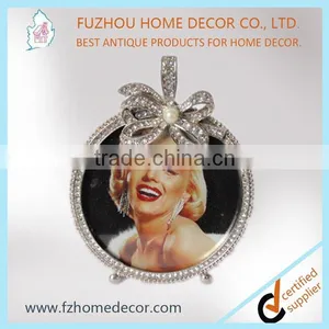 Wedding 2015 New Style Acrylic Photofunia Round Metal Photo Frame thumbnail-1