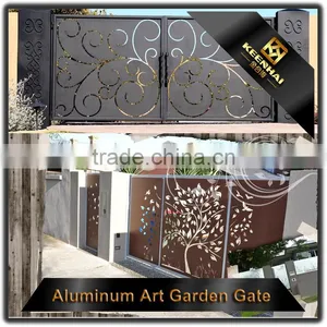 Modern Laser Cut Design Aluminum Exterior Villa Door thumbnail-6