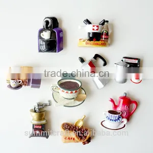 Creative Coffee Machine Custom Resin 3d Fridge Magnet Refrigerator thumbnail-1