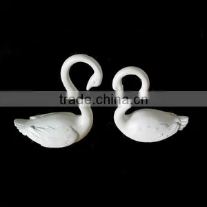 Custom White Swan Unpainted Resin Figurines thumbnail-1