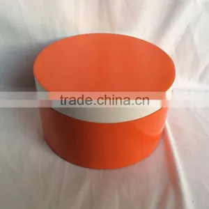 High Quality Best Selling Eco Friendly New Collection Round Lacquered Box in Orange Color From Vietnam thumbnail-1