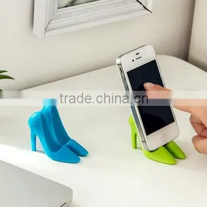 Fashion Gift Portable Mini High-heeled Shoes Mobile Phone Tablet PC Stand Holder thumbnail-1