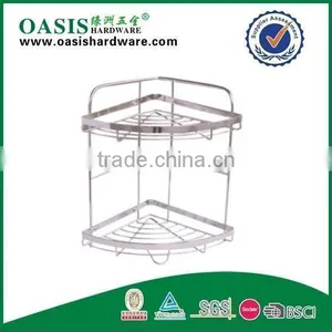 2-tier Bath Shelf Bathroom Corner Rack thumbnail-1