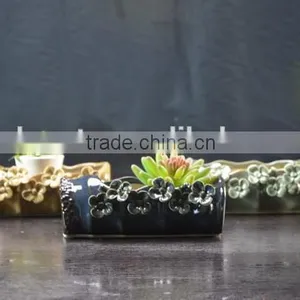 Factory Ceramic Handmade Flower Pot for Garden Plant Decoration thumbnail-1