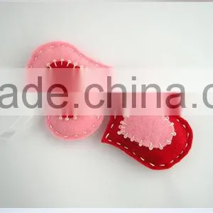 20176 New Products Website China Supplier Promotional Gift Felt Fabirc Charm Decorative Heart Shape Christmas Ornaments thumbnail-1