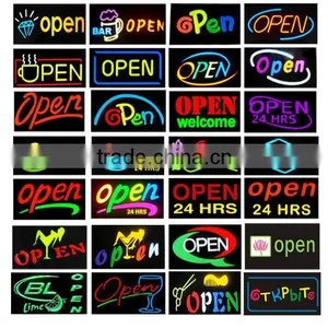 Outdoor Full Color Commercial Acrylic LED Signs/ Replacement Neon Sign Colorful LED Resin Signs thumbnail-1