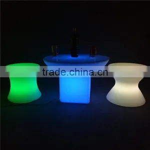 New Model Furniture Living Room Event Bar Furniture LED Glowing Table and Cube Chair thumbnail-5