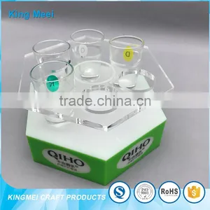 Custom Desktop Acrylic Stand Tray Tables Wine Display thumbnail-2
